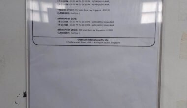 Class schedule